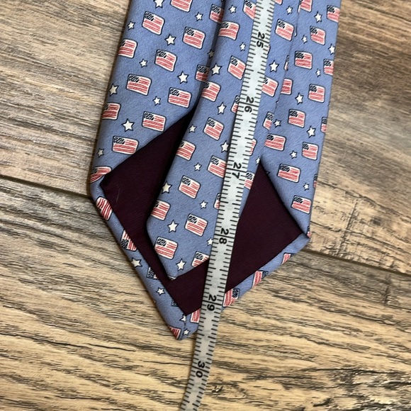 Mens Vineyards Vines American flag neck tie - Picture 13 of 13